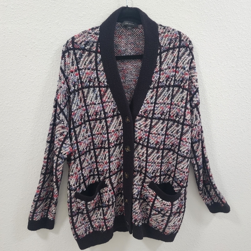 Ann Taylor Cardigan Size L Multicolor Plus Size.